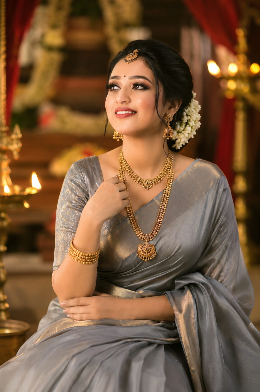 HD bridal look styling in Ernakulam salon