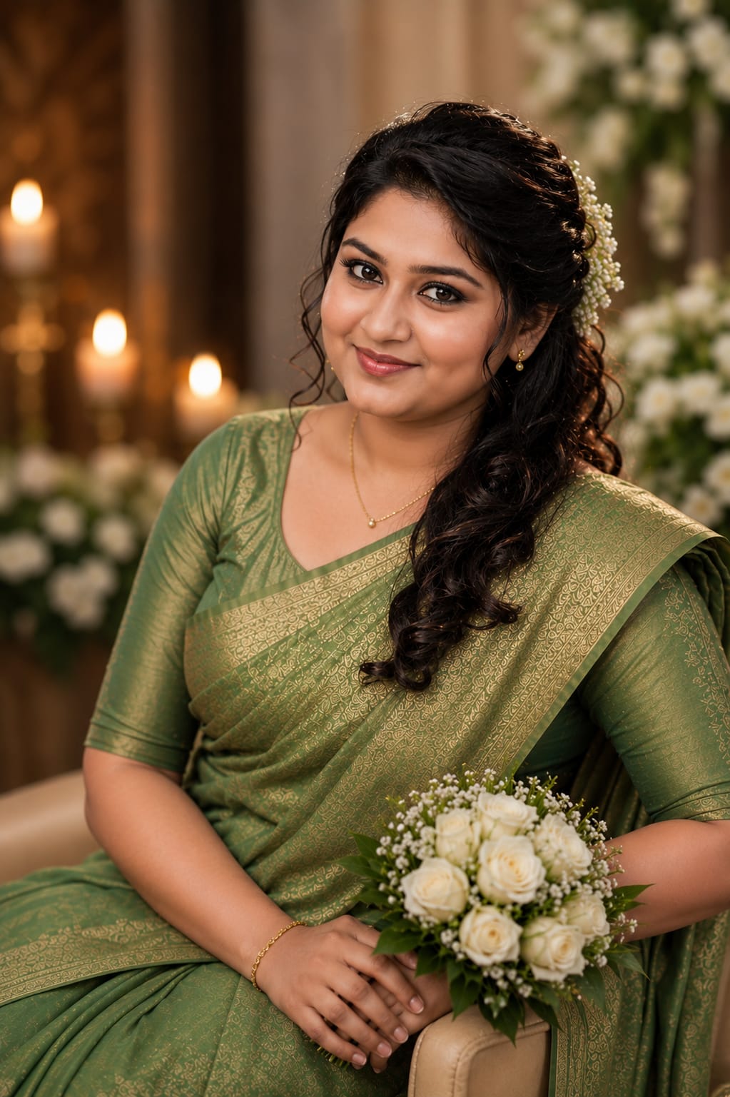 Bridal eyes makeup detail